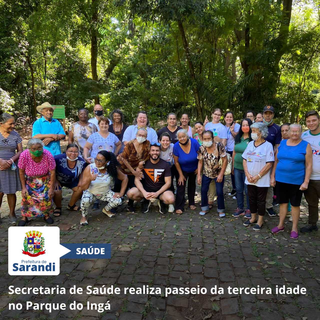 Secretaria de Saúde realiza passeio da terceira idade no Parque do Ingá